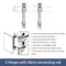 AeroSilent Aluminum Alloy Damping Door Hinges 3D Adjustable Soft Close Cabinet Sliding Door Hardw