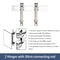 AeroSilent Aluminum Alloy Damping Door Hinges 3D Adjustable Soft Close Cabinet Sliding Door Hardw 8
