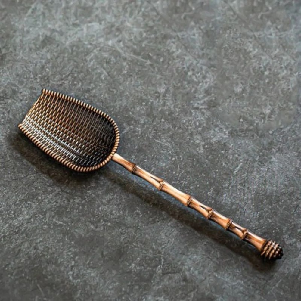 CloudElegance Alloy Tea Spoon Retro Auspicious Cloud Kung Fu Tea Shovel Tool 13