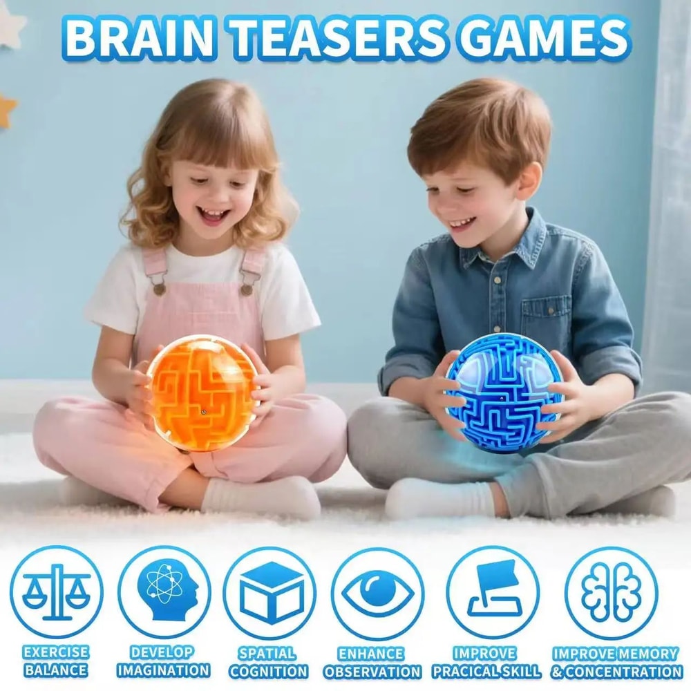 MindMaze 3D Magic Cube Labyrinth Brain Teaser Fidget Puzzle For Kids 5