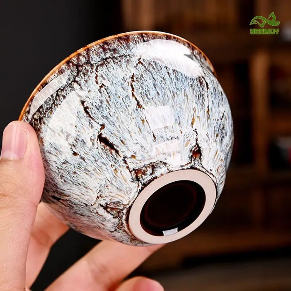 Harmony Elements Ceramic Kung Fu Tea Set Five Elements Chinese Master Cup Teacup Gift Collection 4