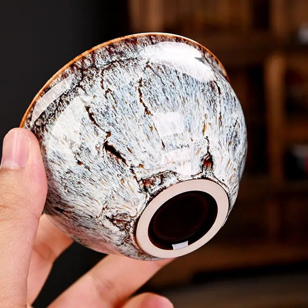 Harmony Elements Ceramic Kung Fu Tea Set Five Elements Chinese Master Cup Teacup Gift Collection 6