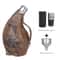 Western Cowboy Horn Hip Flask Set Stainless Steel Flagon With Leather Case Funnel 7