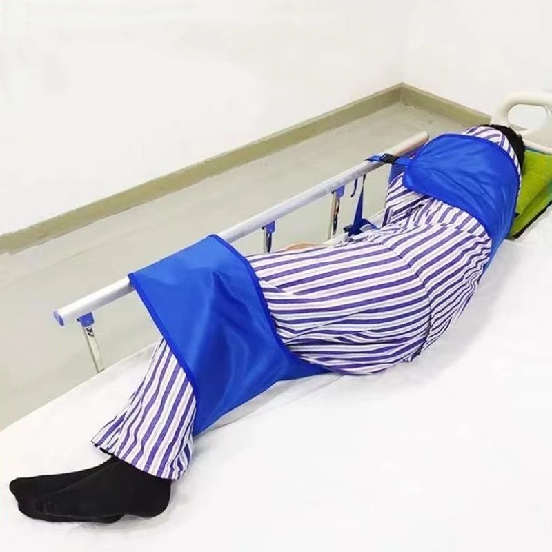 Ergonomic Patient Turning Pad With Body Fixing Belt Anti Bedsore Positioning Cushion For Elderly 0