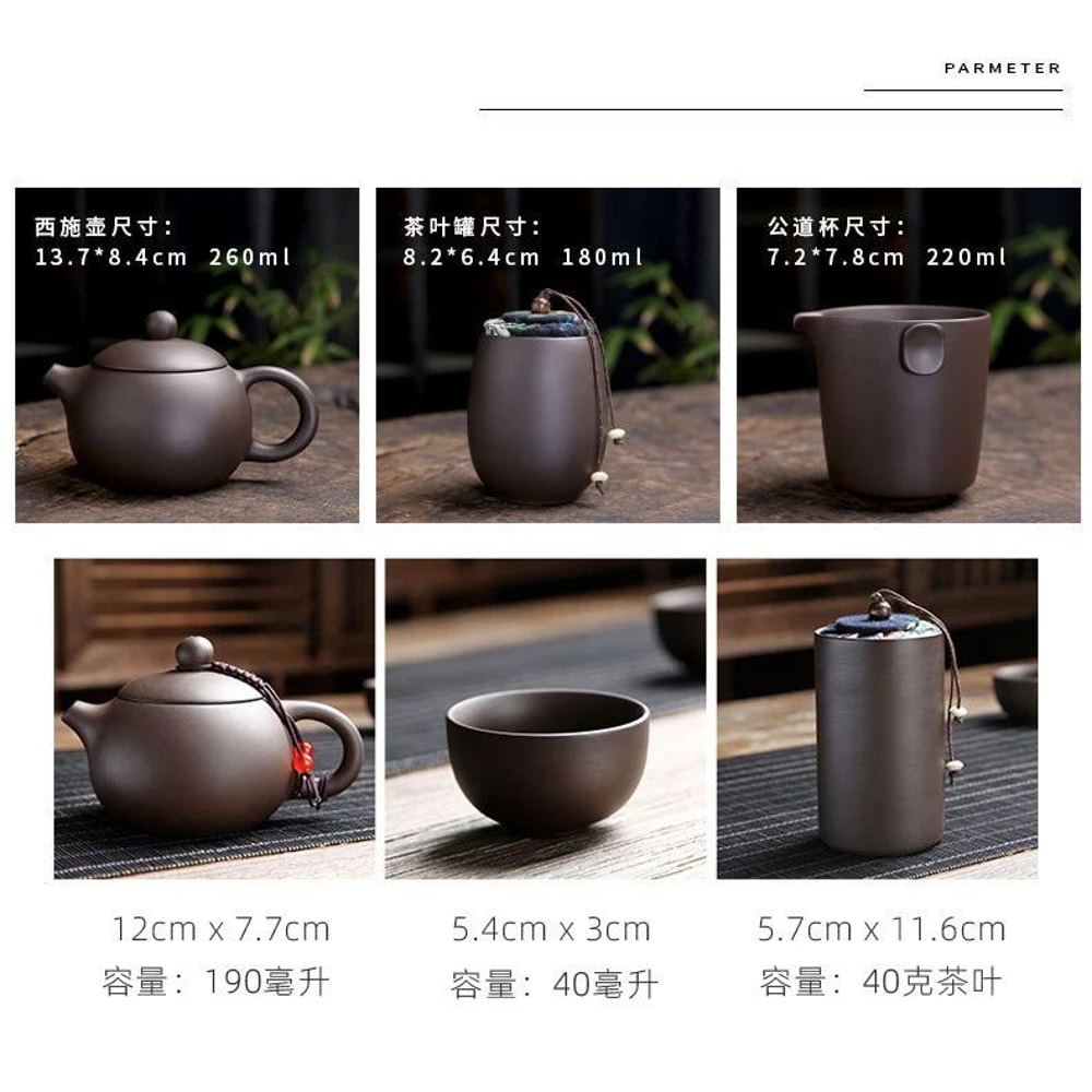 Portable Ceramic Kung Fu Tea Set With Travel Bag Traditional Chinese Gaiwan Tea Ceremony Set 5