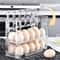 3Layer Refrigerator Egg Storage Box Side Door Reversible Egg Organizer Tray 0