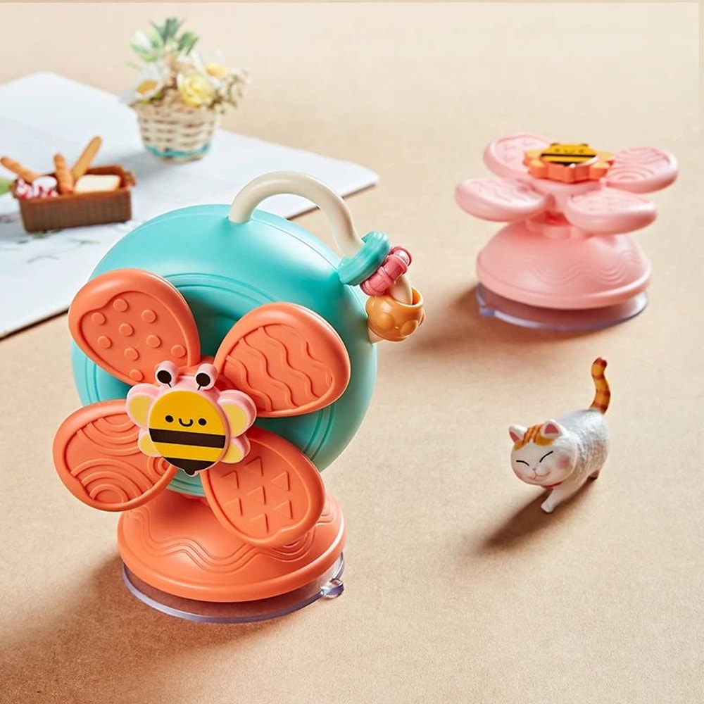 SpinSnail Suction Cup Windmill Car Toy For Babies Toddlers 4