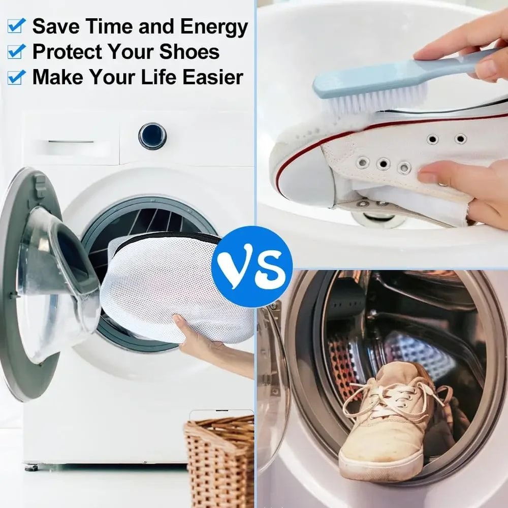 Mesh Shoe Washing Laundry Bag With Zipper Protective Sneaker Delicate Organizer 2