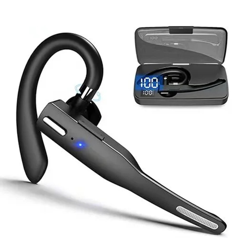 Bluetooth Trucker Headset with Dual Mic Noise Cancelling for Clear Calls