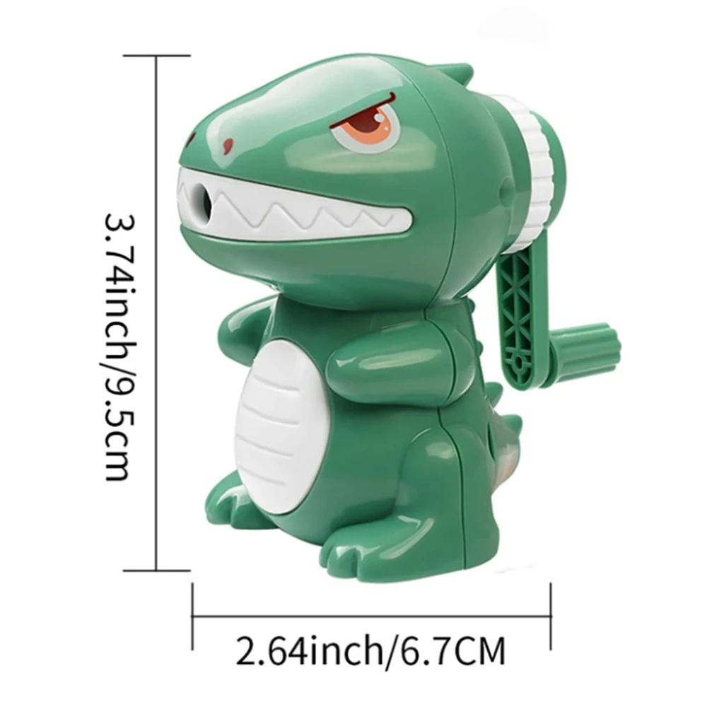 Cartoon Dinosaur Manual Pencil Sharpener Fast Sharpening Hand Crank School Sharpener 6