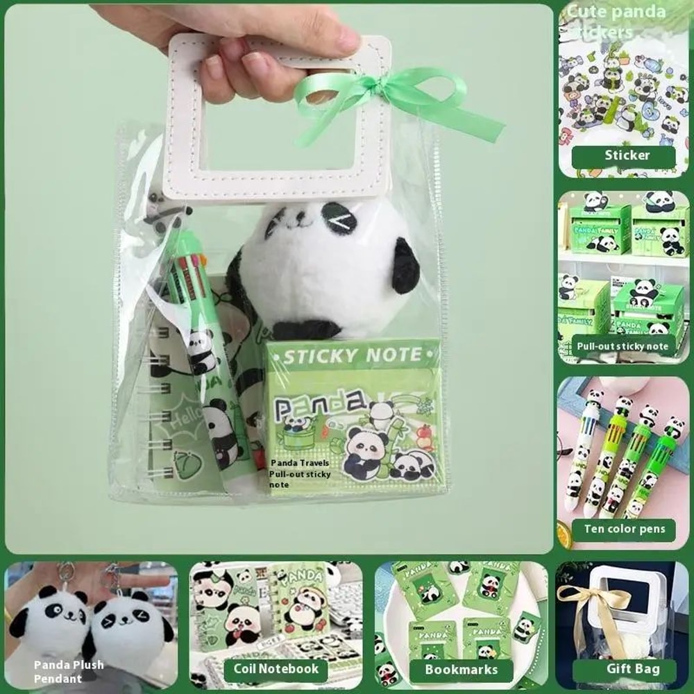 Kawaii Capybara Stationery Gift Set Cute Pen Stickers Plush Pendant School Kit 14