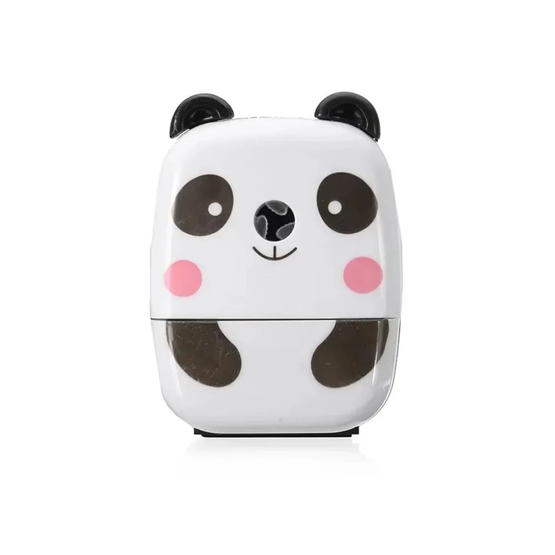 Cartoon Panda Tiger HandCrank Pencil Sharpener Cute Animal Portable School Sharpener 4