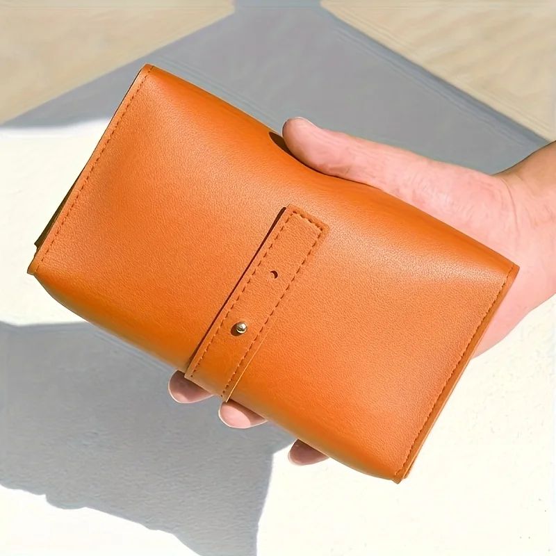 PU Leather MultiCompartment Tech Organizer Portable Cable Accessories Storage Case 2