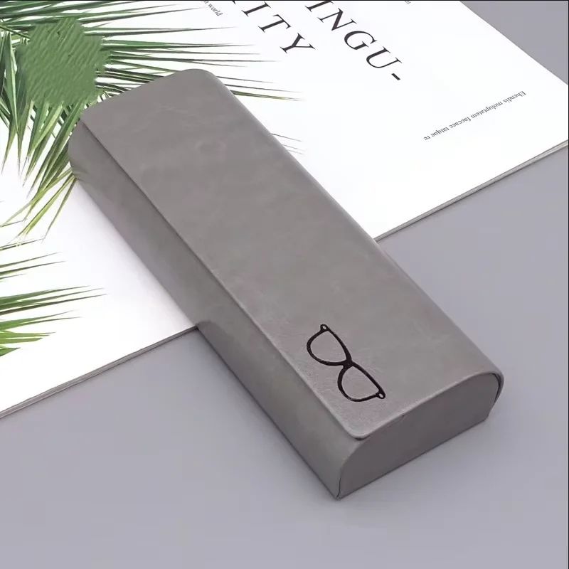 Premium Leather Eyeglasses Case CompressionProof Sunglasses Storage Box 7