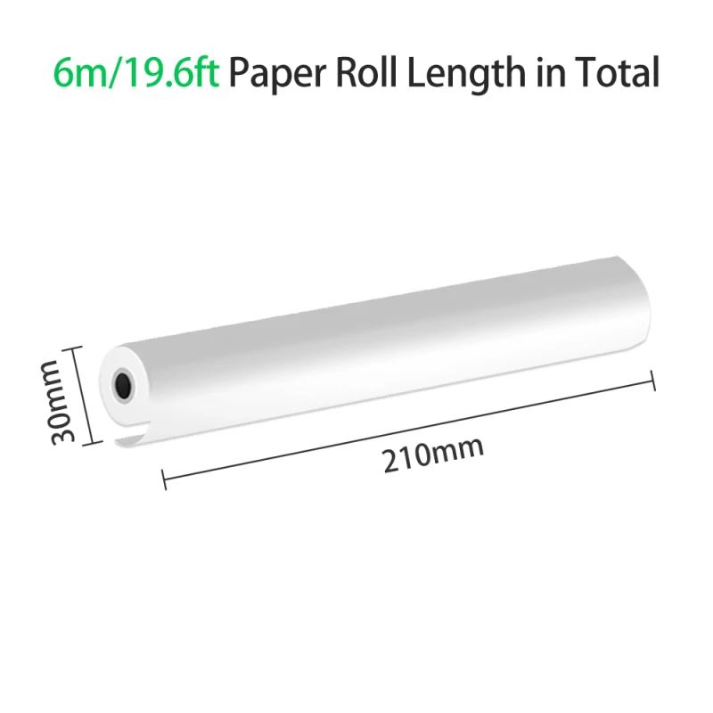 A4 BPAFree Thermal Paper Roll Inkless Printing Paper For Portable Thermal Printers 1