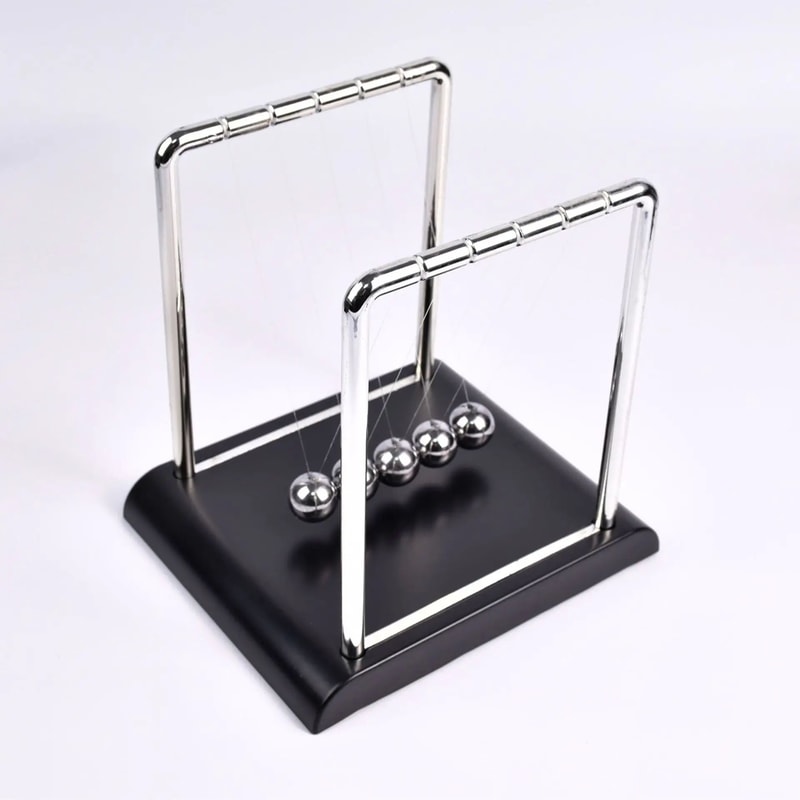 Newtons Cradle Balance Balls Perpetual Motion Desk Toy Office Ornament 4