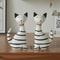 Nordic Wooden Cat Couple Ornament Striped Kitten Desktop Decoration 3
