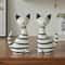 Nordic Wooden Cat Couple Ornament Striped Kitten Desktop Decoration 5