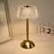 Modern Crystal LED Touch Desk Lamp Rechargeable Gold Cordless Decorative Light 7