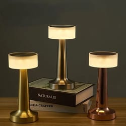 rechargeable led bar table lamp – gold touch dimmable wireless night light