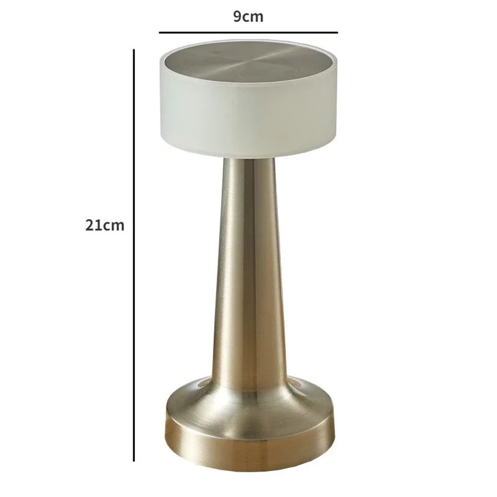 Rechargeable LED Bar Table Lamp Gold Touch Dimmable Wireless Night Light 5