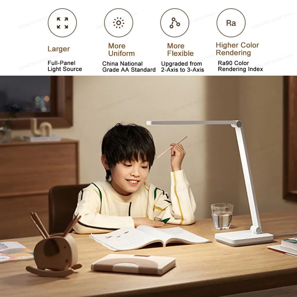 MIJIA Desk Lamp 2 Lite FlickerFree Ra90 LED Study Lamp With 3Axis Adjustable Arm 2