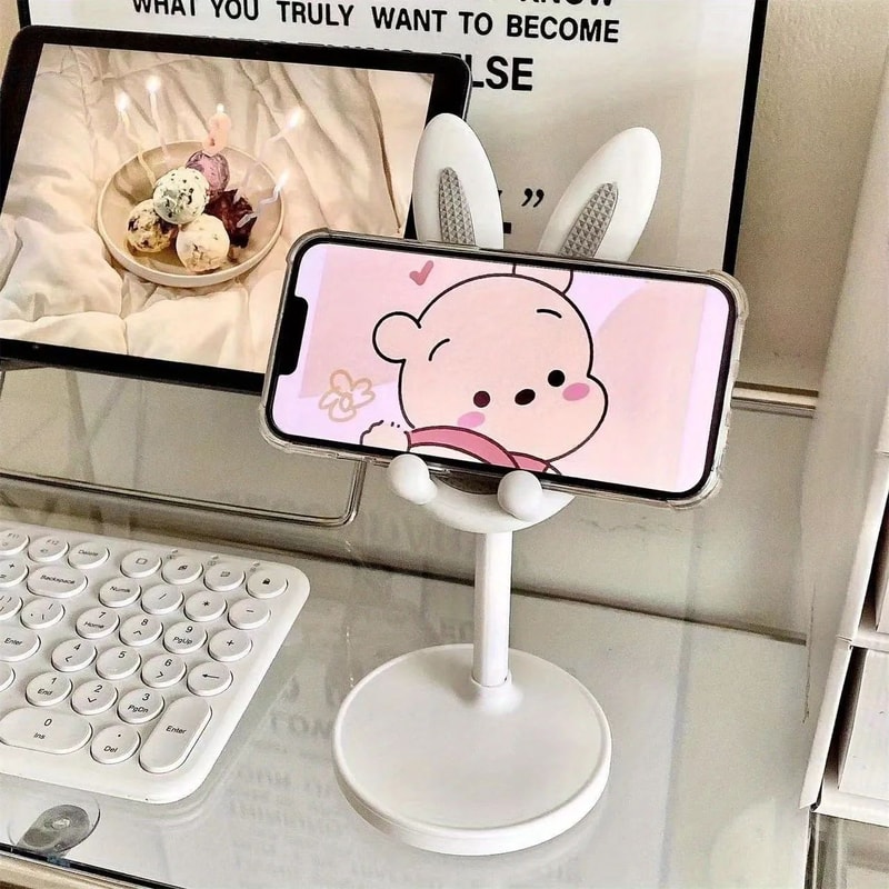 Cute Rabbit Phone Stand Universal HandsFree Holder For Phones Tablets 2