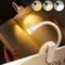 Rechargeable LED ClipOn Book Light 3Color Dimmable Reading Lamp 4