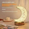Touch Control 3D Crystal Moon Lamp USB Rechargeable LED Night Light With 3 Color Dimming For Bedro 5
