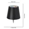 Rechargeable LED Wine Bottle Table Lamp With Touch Control RGB Dimmable Light For Restaurants And 3