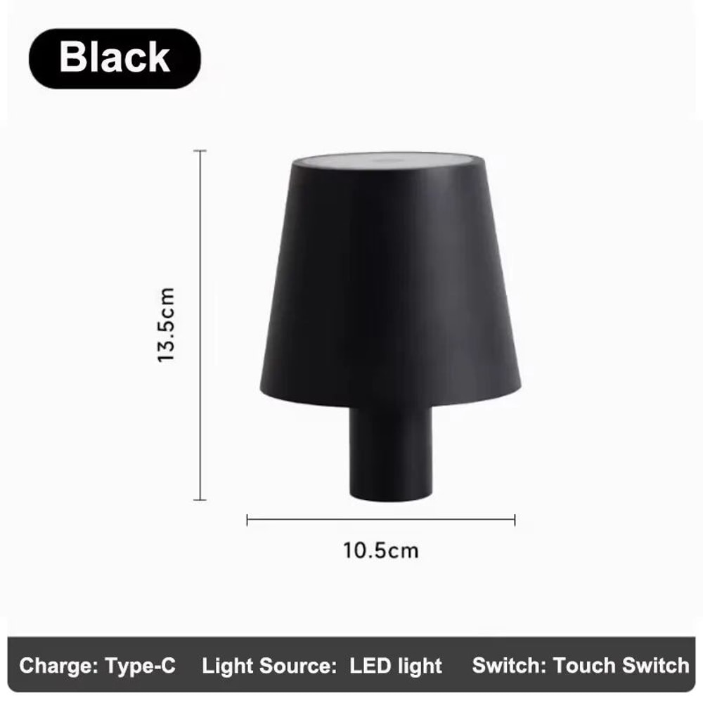Rechargeable LED Wine Bottle Table Lamp With Touch Control RGB Dimmable Light For Restaurants And 6