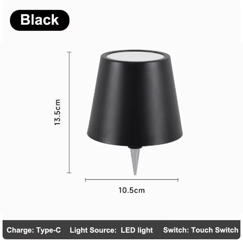 Rechargeable LED Wine Bottle Table Lamp With Touch Control RGB Dimmable Light For Restaurants And 8