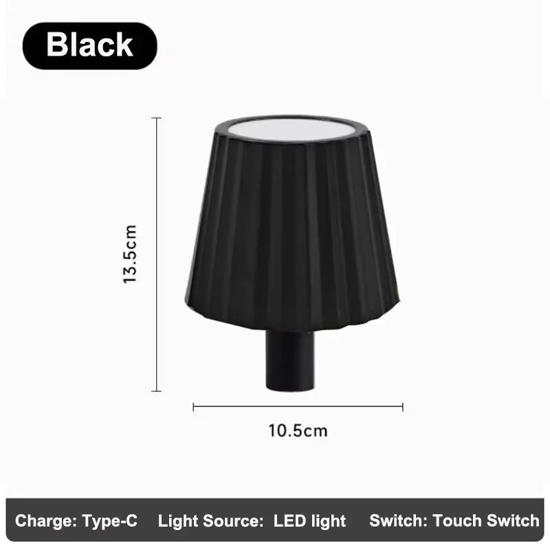 Rechargeable LED Wine Bottle Table Lamp With Touch Control RGB Dimmable Light For Restaurants And 10