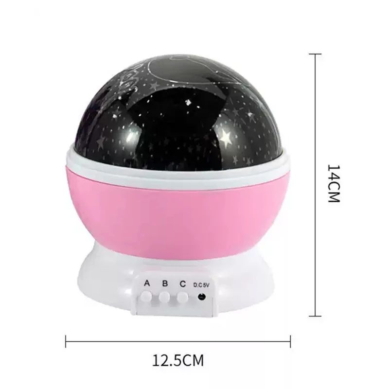 Rotating Starry Sky Galaxy Projector Night Light For Kids LED Moon Stars Nursery Ceiling Projecto 5