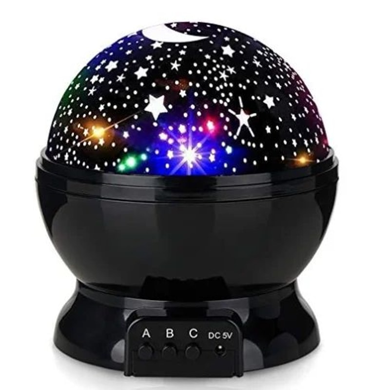 Rotating Starry Sky Galaxy Projector Night Light For Kids LED Moon Stars Nursery Ceiling Projecto 6