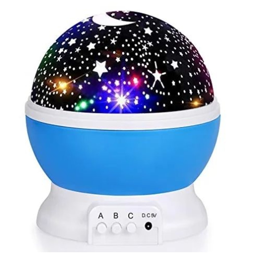 Rotating Starry Sky Galaxy Projector Night Light For Kids LED Moon Stars Nursery Ceiling Projecto 7