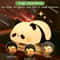 Cute Panda Silicone Rechargeable Night Light Touch Sensor Dimmable LED Bedside Lamp For Kids 0