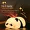 Cute Panda Silicone Rechargeable Night Light Touch Sensor Dimmable LED Bedside Lamp For Kids 4