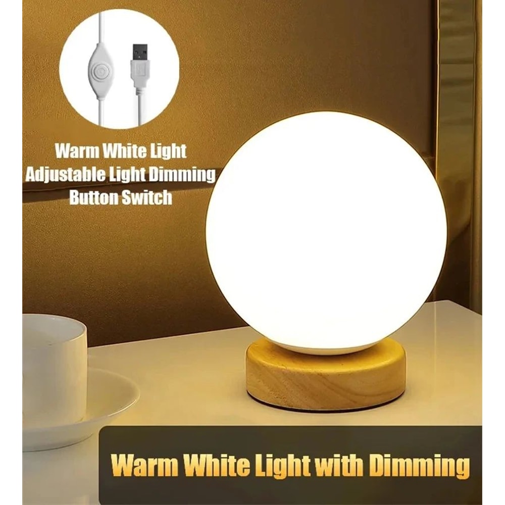 RGB Color Changing Rechargeable LED Table Lamp USB Bedside Night Light For Bedroom Home Office 7