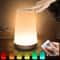 GGbingo RGB Touch Control LED Night Light 13 Color Changing Dimmable Bedside Lamp With Remote 1
