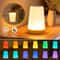 GGbingo RGB Touch Control LED Night Light 13 Color Changing Dimmable Bedside Lamp With Remote 3