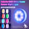 Motion Sensor LED Night Light Magnetic Wireless RGB Cabinet Closet Lamp 0
