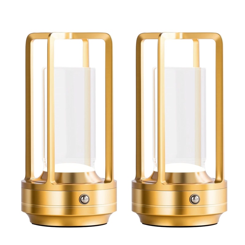 Rechargeable Cordless LED Table Lamp Touch Dimmable 3 Color USBC Bedside Restaurant Desk Light 2