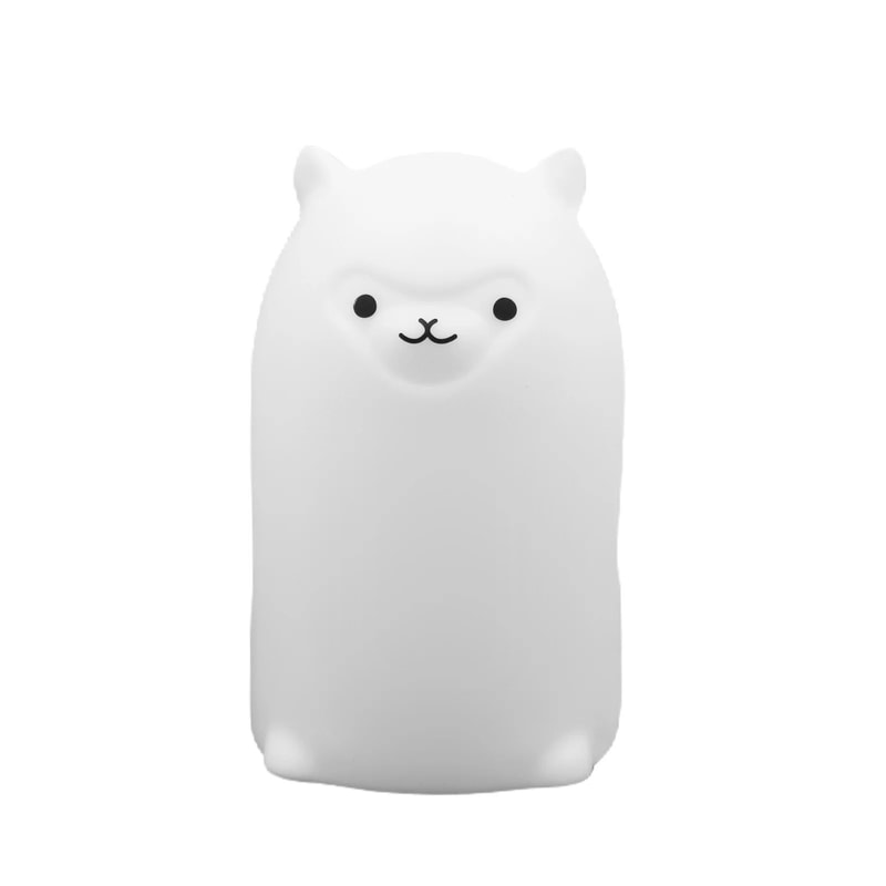 GGbingo Cute Alpaca LED Night Light RGB Touch Sensor Silicone Kids Bedside Lamp 5