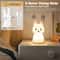 GGbingo Cute Rabbit Silicone LED Night Light Touch Sensor 7 Color Rechargeable Kids Bedside Lamp 2