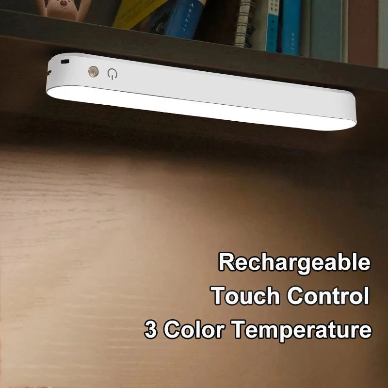 Magnetic Rechargeable LED Desk Lamp Touch Remote Control Dimmable Under Cabinet Reading Light 6