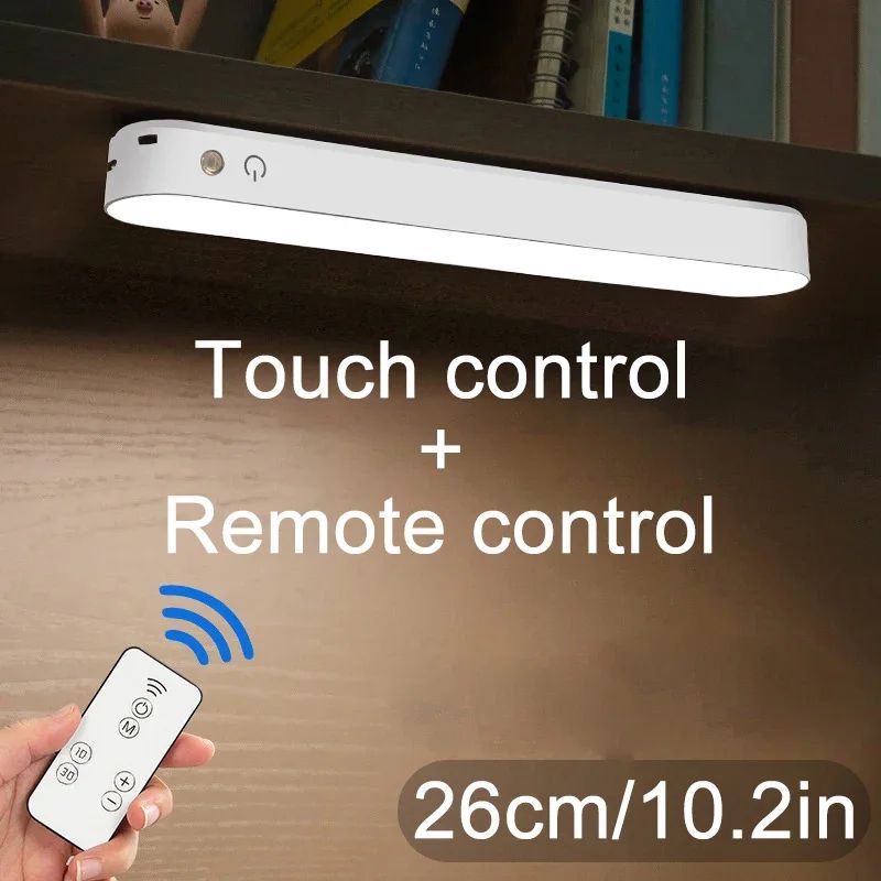 Magnetic Rechargeable LED Desk Lamp Touch Remote Control Dimmable Under Cabinet Reading Light 7