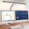 Double Head LED Desk Lamp With Clamp Stepless Dimmable EyeCaring Monitor Reading Light 8