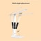 Foldable LED Desk Lamp With Alarm Clock Thermometer Touch Dimmable Eye Protection Reading Light 4