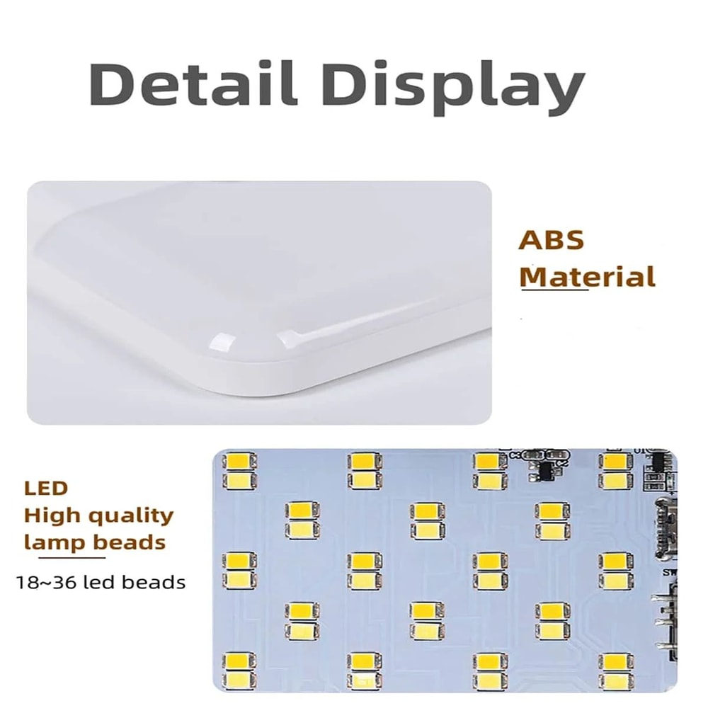 Magnetic Motion Sensor LED Night Light Rechargeable StickOn Closet Bedside Lamp 5